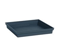 EDA Toscana - Platillo Cuadrado de 40 cm, para Maceta Cuadrada Toscana, 50 cm, 40 x 40 x 5,9 cm, Color Azul