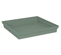 EDA Toscana - Platillo cuadrado de 40 cm, para maceta cuadrada Toscana, 50 cm, 40 x 40 x 5,9 cm, verde laurel
