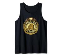 Edad de Oro de la Radio Vintage Art Deco Broadcast Camiseta sin Mangas