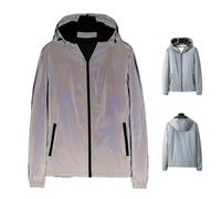 EDAT Chromashift Reflective Windbreaker, chromashift reflective windbreaker - daily wear, night runs, rides & color-shifting(M)