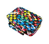 EDATOFLY 72 ranuras Estuches, Bolso de Lápiz Multifuncional de Gran Capacidad Portalápices Caja de Lápiz de Estudiantes Organizador Estuche (Cuadrado)