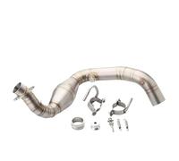 EDAUZVFR Escape Motocicleta Compatible con G310R para Escape De Motocicleta Tubo Delantero Deslizante para Motocross, Sistemas De para Escape Completos De Acero Inoxidable para Tubo De Conexión