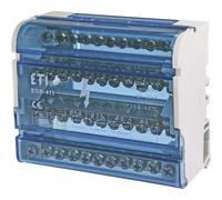 EDB-411 BLOQUE DISTRIBUIDOR 125A 4X (7X FI5.3), 4X 001102304