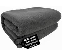 EDB Sábana de baño de Lujo Super Jumbo XXXL Enorme, 150 x 200 cm - Ultra Suave 100% algodón Egipcio - Toalla de baño Extra Grande de Secado rápido Muy Absorbente Toallas de Gran tamaño 600 g/m² (Gris