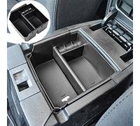 EDBETOS Bandeja organizadora de consola central compatible con Jeep Wrangler JK/JKU 2011-2018 Rubicon Sport Sahara, accesorios, reposabrazos, guantera, (borde negro)
