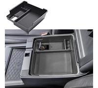 EDBETOS Bandeja organizadora de consola central compatible con Nissan Frontier 2022 2023 Accesorios para camionetas pickup Interior secundario Caja de almacenamiento Bandeja de inserción, orificio para cable USB