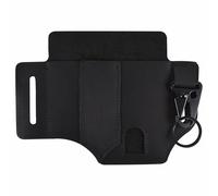 EDC - Funda de cuero multiherramienta para cinturón, funda para linterna y cuchillo con llavero, organizador de herramientas de bolsillo de cuero para linterna, cuchillo, bolígrafo, llaves, color