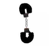 EasyToys Fetish Collection - Esposas negro peluche - 28 cm de largo esposas - Un tamaño - Esposas eroticas, 1