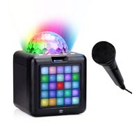 Edco Eindhoven B.V. Altavoz Karaoke Bluetooth portátil con micrófono y Luces LED - para Fiestas y Karaoke