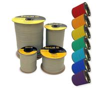 EdcX 4 mm Nylon Paracord 550 100 m (330 pies) - Tipo III, Cuerda 100% Nylon, Cuerda de 7 hebras, Cuerda de Nylon de 4 mm en Colores sólidos (Tan, 100 m)