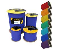 EdcX 4 mm Nylon Paracord 550 100 m (330 pies) - Tipo III, Cuerda 100% Nylon, Cuerda de 7 hebras, Cuerda de Nylon de 4 mm en Colores sólidos (Royal Blue, 100 m)