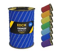 EdcX 4 mm Nylon Paracord 550 100 m (330 pies) - Tipo III, Cuerda 100% Nylon, Cuerda de 7 hebras, Cuerda de Nylon de 4 mm en Colores sólidos (Reflective Blue, 100 m)