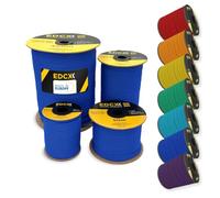 EdcX 4 mm Nylon Paracord 550 30 m (100 pies) - Tipo III, Cuerda 100% Nylon, Cuerda de 7 hebras, Cuerda de Nylon de 4 mm en Colores sólidos (Blue, 30 m)
