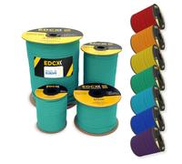 EdcX 4 mm Nylon Paracord 550 300 m (1000 pies) - Tipo III, Cuerda 100% Nylon, Cuerda de 7 hebras, Cuerda de Nylon de 4 mm en Colores sólidos (Emerald Green, 300 m)