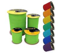 EdcX 4 mm Nylon Paracord 550 300 m (1000 pies) - Tipo III, Cuerda 100% Nylon, Cuerda de 7 hebras, Cuerda de Nylon de 4 mm en Colores sólidos (Neon Green, 300 m)