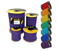 EdcX 4 mm Nylon Paracord 550 50 m (165 pies) - Tipo III, Cuerda 100% Nylon, Cuerda de 7 hebras, Cuerda de Nylon de 4 mm en Colores sólidos (Purple, 50 m)
