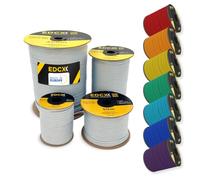 EdcX 4 mm Nylon Paracord 550 50 m (165 pies) - Tipo III, Cuerda 100% Nylon, Cuerda de 7 hebras, Cuerda de Nylon de 4 mm en Colores sólidos (White, 50 m)