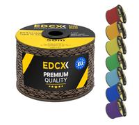 EdcX 4 mm Nylon Paracord 550 50 m (165 pies) - Tipo III, Cuerda 100% Nylon, Cuerda de 7 hebras, Cuerda de Nylon de 4 mm en Colores sólidos (Desert Camo, 50 m)