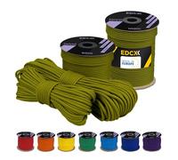 EDCX 4 mm Poli Paracord 550 (15, 30, 50, 100 y 300 m) - Tipo III, Cuerda 100% Nailon, Cuerda de 7 hebras, Cuerda de Nailon de 4 mm