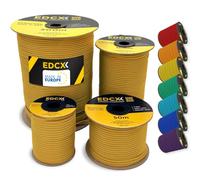 EdcX 4mm Nylon Paracord 550 15m (50 Feet) | Ideal for Camping, Survival, Outdoor, Crafting, DIY | 100% Nylon Rope 4mm | Paracord 550 Type III in Solid Color (Orange Yellow, 15 m)