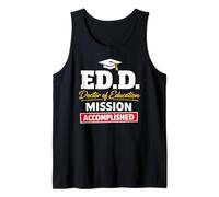 EDD Doctor of Education Accomplish Doctorate Graduation Camiseta sin Mangas