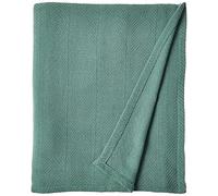 Eddie Bauer 200614 Herringbone Cotton Blanket, King, White
