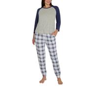 Eddie Bauer Conjunto de pijama ultrasuave de 2 piezas para mujer, Azul, Large