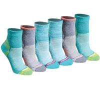 Eddie Bauer Dura Dri - Calcetines para mujer con control de humedad, 6 pares, Fashion Charcoal Fr (6 pares), M