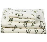 Eddie Bauer Escuela de Peces Juego de sábanas de Franela, Verde, Matrimonio Doble