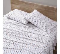 Eddie Bauer - Full Sheets, Cotton Percale Bedding Set, Crisp & Cool Home Decor (Canoe Lake Paddle White, Full)