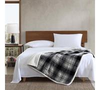 Eddie Bauer Home Ultra-Plush Collection Throw Blanket-Reversible Sherpa Fleece Cover, Soft & Cozy, Perfect for Bed or Couch, Vail Plaid