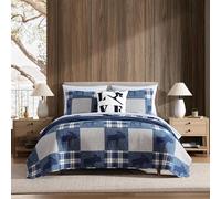 Eddie Bauer - Juego de edredón Queen, Ropa de Cama de algodón naturalmente Suave con un Tacto Ligero para Comodidad Durante Todo el año, Reversible con Fundas de Almohada a Juego, Juego de Cama de 3