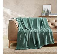 Eddie Bauer - Manta Individual, Ropa de Cama de algodón Ligero, decoración del hogar para Todas Las Estaciones (Verde Espiga, Individual)