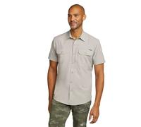 Eddie Bauer Men's Atlas Exploration Flex Short-Sleeve Shirt, Lt Gray, X-Large