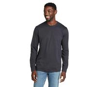 Eddie Bauer Men's Legend Wash Cotton Long-Sleeve Classic T-Shirt, Midnight Navy, Medium