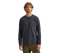 Eddie Bauer Men's Legend Wash Cotton Long-Sleeve Classic T-Shirt, Midnight Navy, X-Large