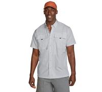 Eddie Bauer Men's UPF Guide 2.0 Short-Sleeve Shirt, Lt Gray, Medium, Tall