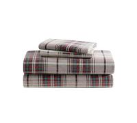 Eddie Bauer Mont Lago Plaid Franela Juego de sábanas, Montlake Plaid, Doble