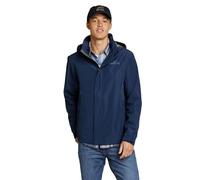 Eddie Bauer Rainfoil Packable Impermeable, Índigo Medio Reciclado, X-Large para Hombre