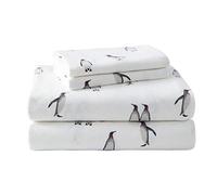 Eddie Bauer Ropa de Cama de Franela de algodón Transpirable con Bolsillos Profundos, Cepillado para Mayor suavidad, decoración acogedora del hogar, Certificado Oeko-Tex, Rookeries, tamaño matrimonial