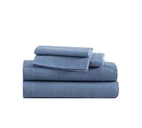 Eddie Bauer - Sábanas de Cama Individual, Juego de Ropa de Cama de Franela de algodón con Funda de Almohada a Juego, Cepillado para Mayor suavidad, Esenciales para el Dormitorio, Certificado Oeko-Tex
