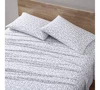 Eddie Bauer - Sábanas Individuales, Juego de Ropa de Cama de percal de algodón, decoración Fresca y Fresca del hogar (Verde Albright Hill, tamaño Individual)