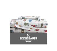 Eddie Bauer - Sábanas King, Juego de Ropa de Cama de percal de algodón, decoración Fresca y Fresca para el hogar (Kayak Adventure, King)