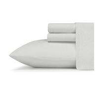 Eddie Bauer - Sábanas matrimoniales, Juego de Ropa de Cama Transpirable, Juego de Ropa de Cama de Lujo para Personas Que Duermen cálidamente (Punto Jersey Gris, matrimonial)