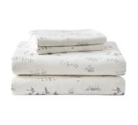 Eddie Bauer - Sábanas Queen, Juego de Cama de Franela de algodón, Cepillado para Mayor suavidad, decoración acogedora del hogar (Gansos Prado, Queen)