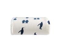 Eddie Bauer Manta Ropa de Cama Reversible de Forro Polar, decoración del hogar para Todas Las Estaciones, Pingüino Emperador Azul Marino, Colcha
