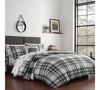 Eddie Bauer - Twin Comforter Set, Reversible Cotton Bedding with Matching Sham, Medium-Weight for Year Round Use, Dorm Essentials (Coal Cr rey)