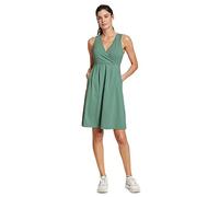 Eddie Bauer Women's Aster Crossover Dress - Solid, Dk Seafoam, X-Small
