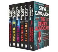 Eddie Flynn Series 6 Books Collection Set By Steve Cavanagh (Thirteen, The Defence, The Plea, The Liar, Fifty-Fifty, The Devil's Advocate)