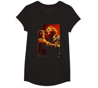 Eddie Vedder Pearl Jam Cantante de Andy Willsher Camiseta, Niñas, Negro, XS